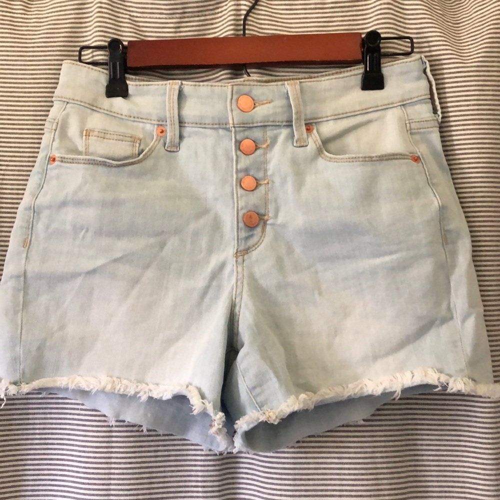 High Rise Jean Shorts